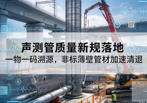 固镇声测管质量新规落地，一物一码溯源，非标薄壁管材加速清退